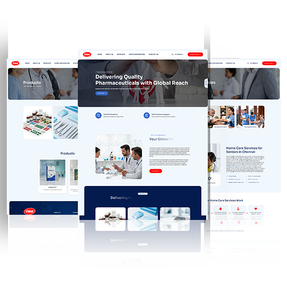 Professional pharma company web design in Chennai